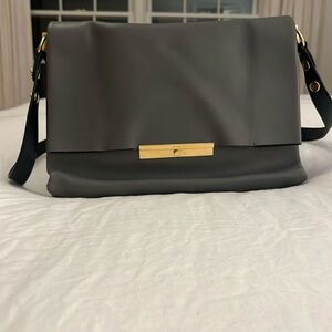 Celine Blade Leather Bag in very good condition .. grey classic bag ..